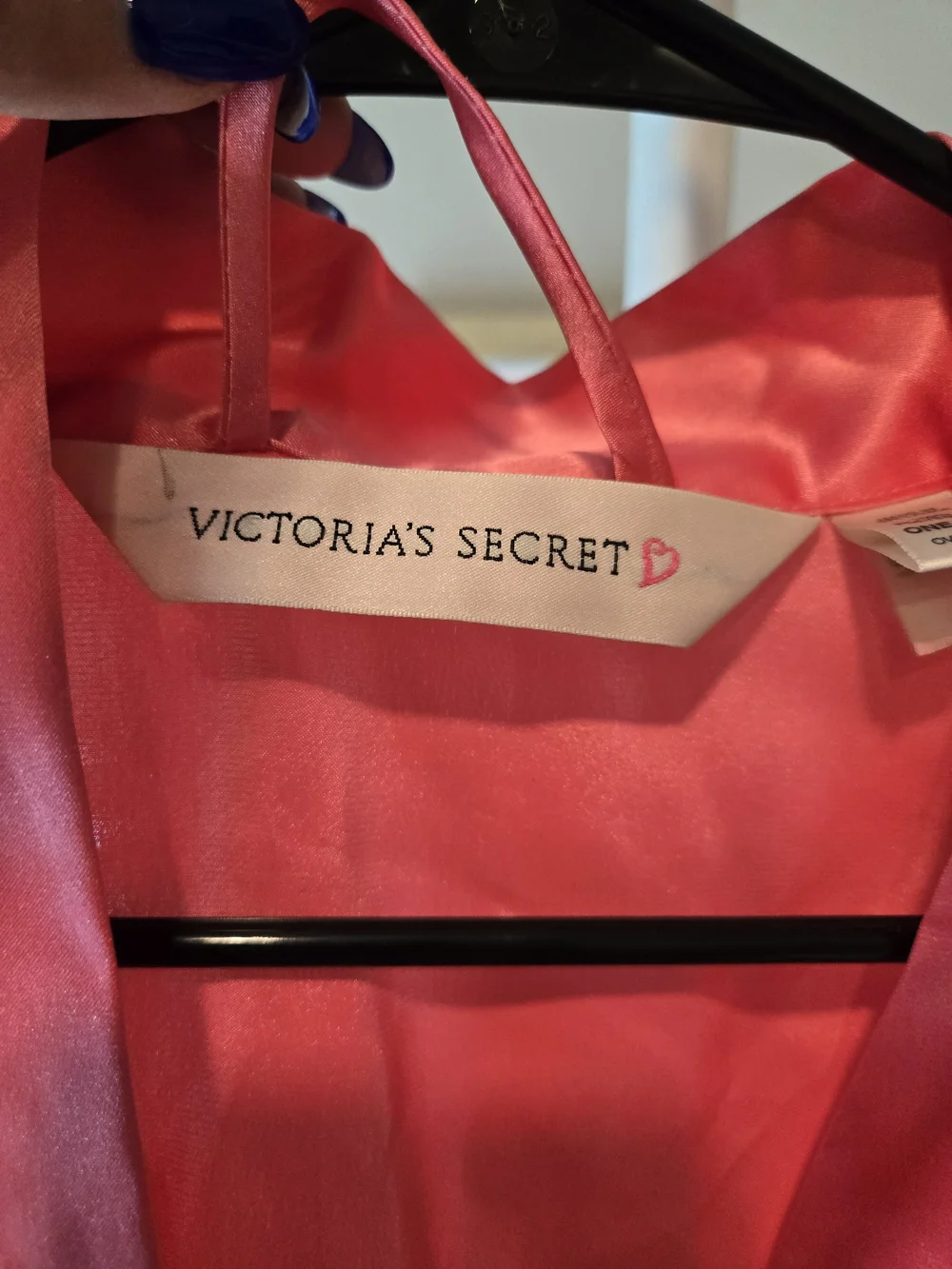 Victoria's Secret Satin Robe in Coral